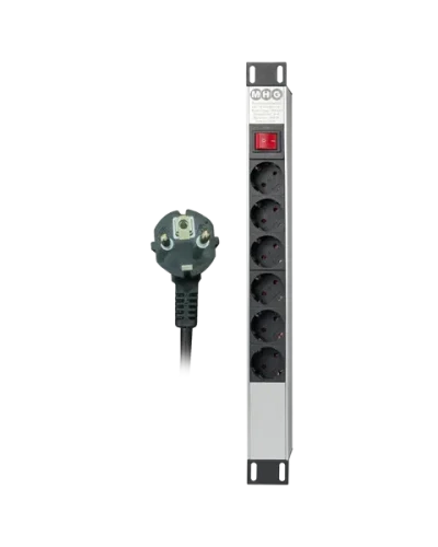 PDU 6-WAY WITH SWITCH 1.5 MTR