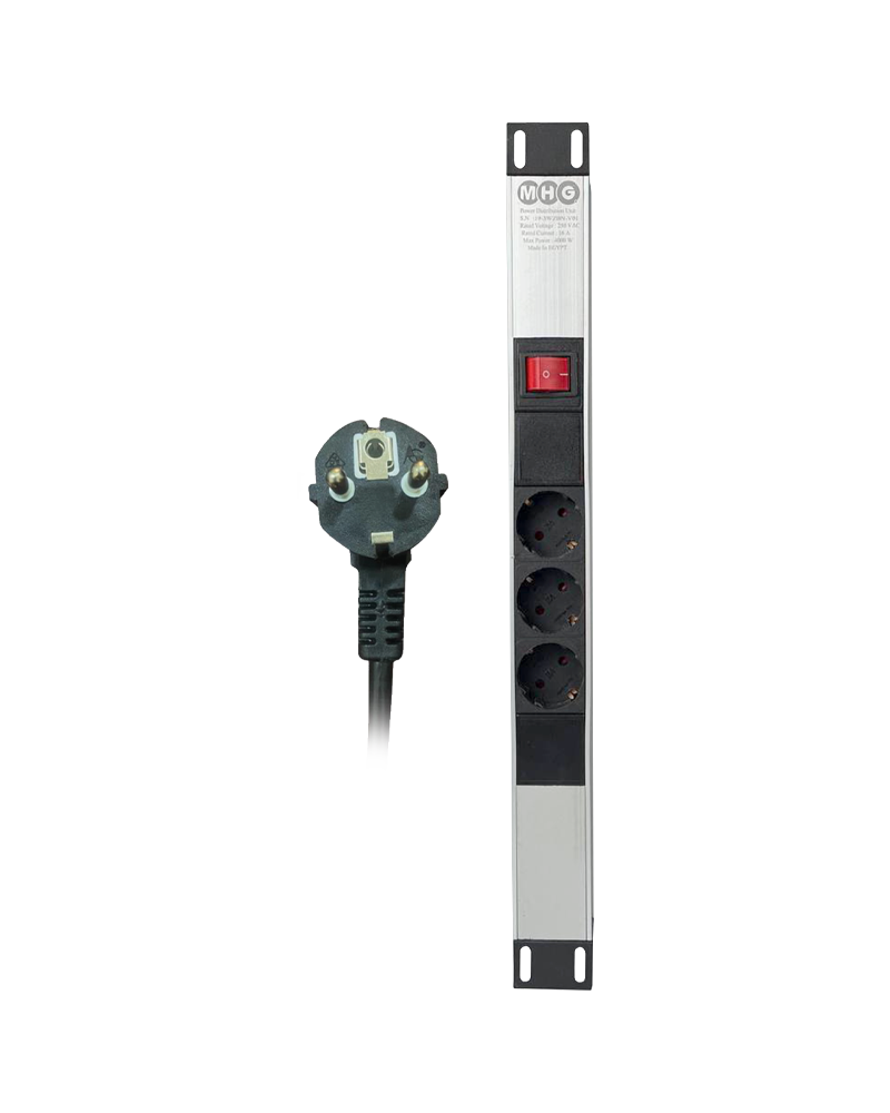 PDU 3-WAY WITH SWITCH 1.5 MTR