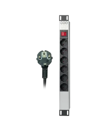PDU 6-WAY WITH SWITCH 1.5 MTR