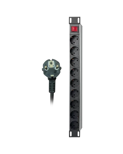 PDU 9-WAY WITH SWITCH 1.5 MTR